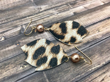 Load image into Gallery viewer, Cheetah Faux Leather Earrings
