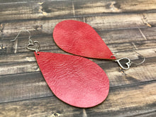 Lade das Bild in den Galerie-Viewer, Teardrop Leather Earrings for Women
