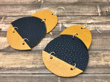 Load image into Gallery viewer, Three Layer Leather Earrings
