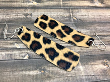 Load image into Gallery viewer, Cheetah Print Leather Earrings
