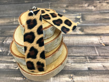 Load image into Gallery viewer, Cheetah and Leopard Print Leather Dangling Earrings
