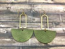 Load image into Gallery viewer, Geometric Leather Earrings
