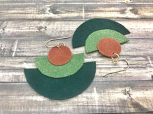 Load image into Gallery viewer, suede earrings handmade
