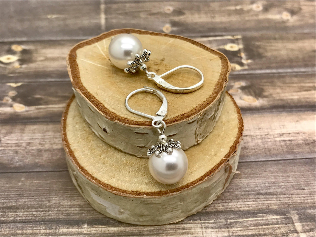 Bridesmaids Pearl Earrings