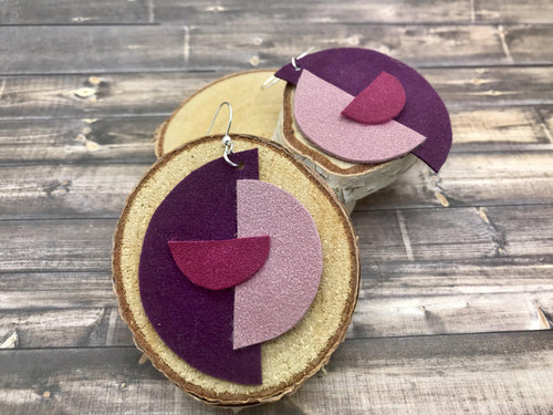 unique handmade geometric earrings