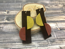 Load image into Gallery viewer, Edgy suede earrings
