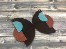 Cargar imagen en el visor de la galería, Funky Color Block Earrings for Fall - G Squared Designs
