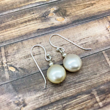 Load image into Gallery viewer, Swarovski Coin  Pearl Earrings for Women
