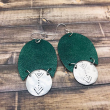 Load image into Gallery viewer, Unique Hand Cut Leather Earrings
