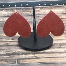 Cargar imagen en el visor de la galería, Suede Earrings with Gold Filled Hooks
